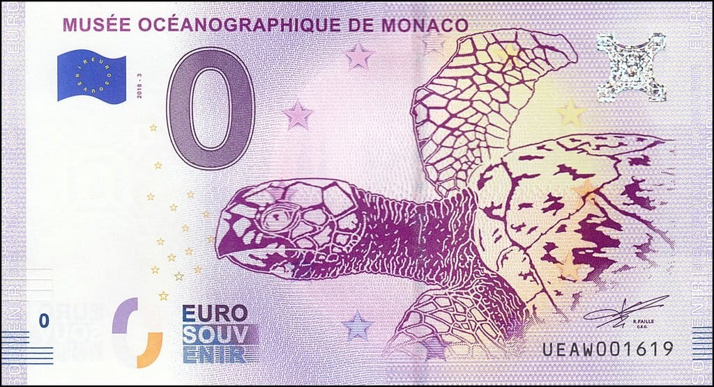0 euro Musée océanographique de Monaco 2018.3