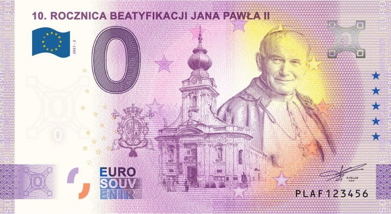 0 euro Polska 10r Beatyfikacji Jana Pawła II 2021.1