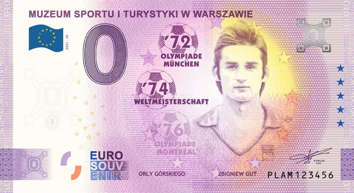 0 euro Polska Muzeum Sportu Z. Gut 2021.1