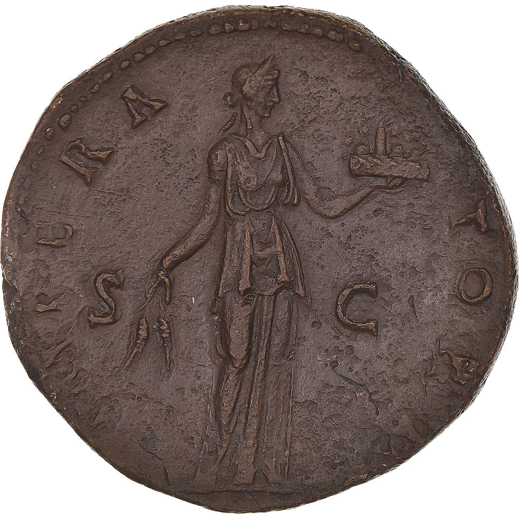 Moneta, 
  
  Antonin Pius, 
  
  Sestercjusz