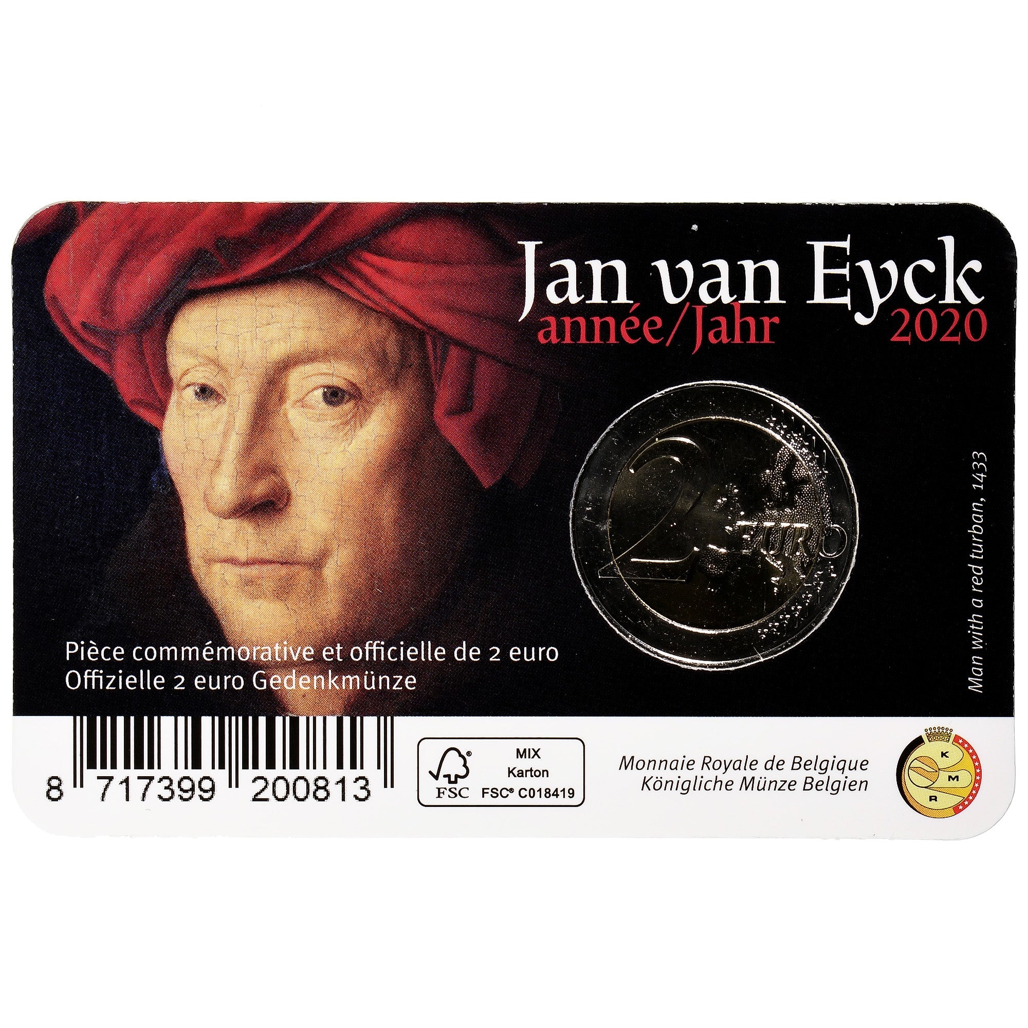 Belgia, 
  
  2 euro, 
  
  Jana Van Eycka
