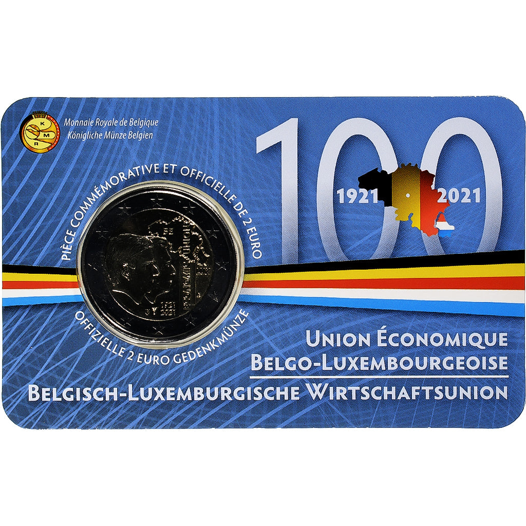 Belgia, 
  
  2 euro, 
  
  Wirtschaftsunion Belgien-Luksemburg