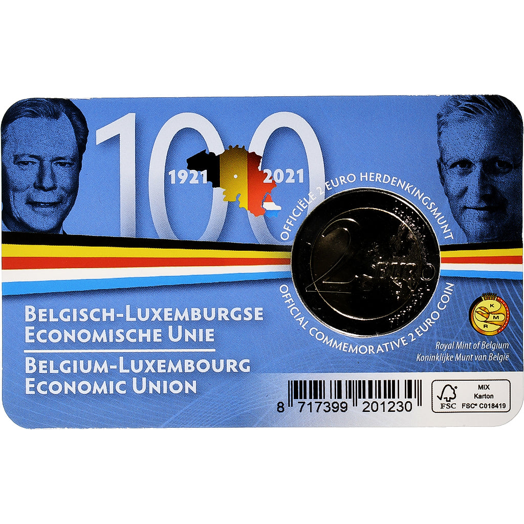 Belgia, 
  
  2 euro, 
  
  Wirtschaftsunion Belgien-Luksemburg