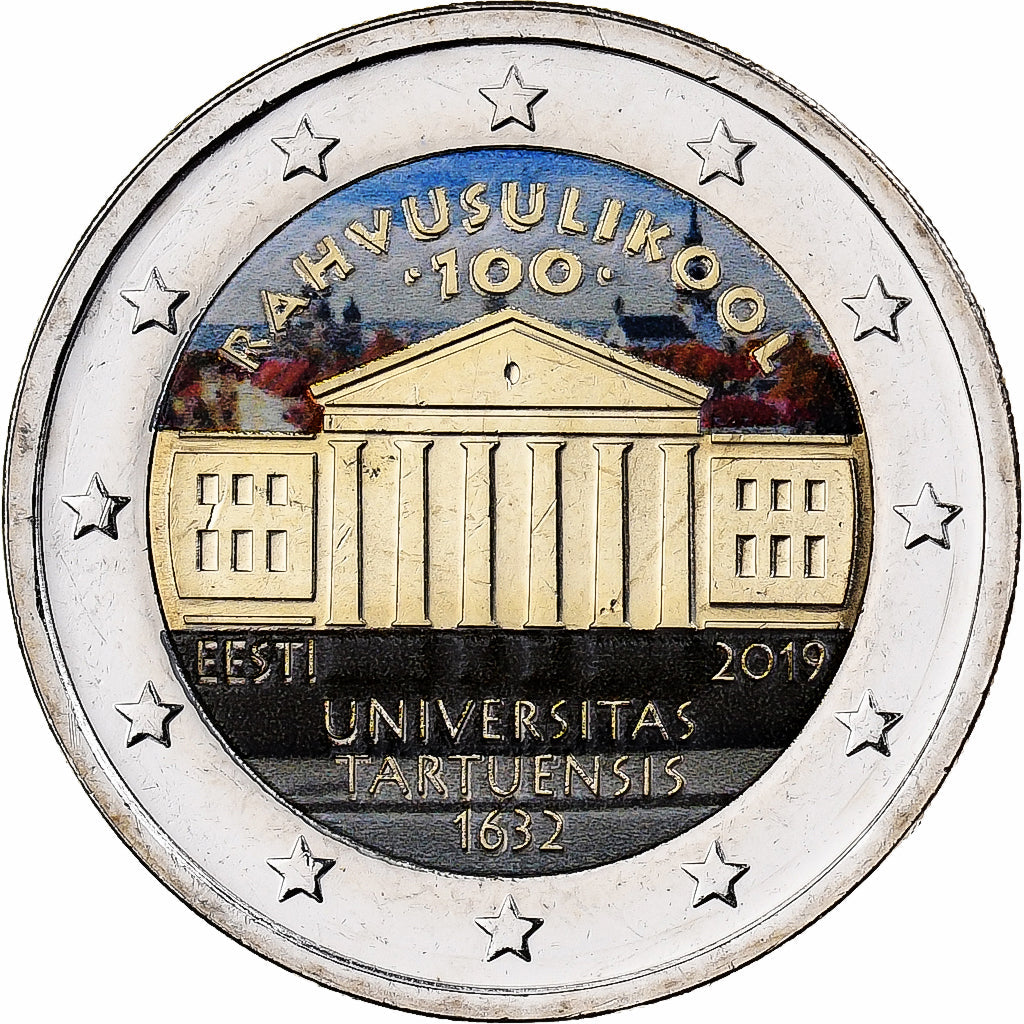 Estland, 
  
  2 euro, 
  
  Université Tartuensis d’Estonie