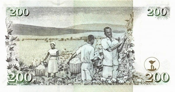 Kenia 200 szylingów Zbiory bawełny 2010 P-49e