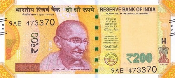 Indie 200 rupii Sarnath Muzeum 2017 P-110a