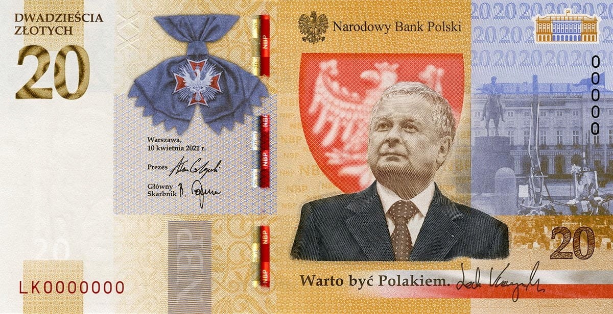 20 zł Lech Kaczyński Warto być Polakiem 2021 14777