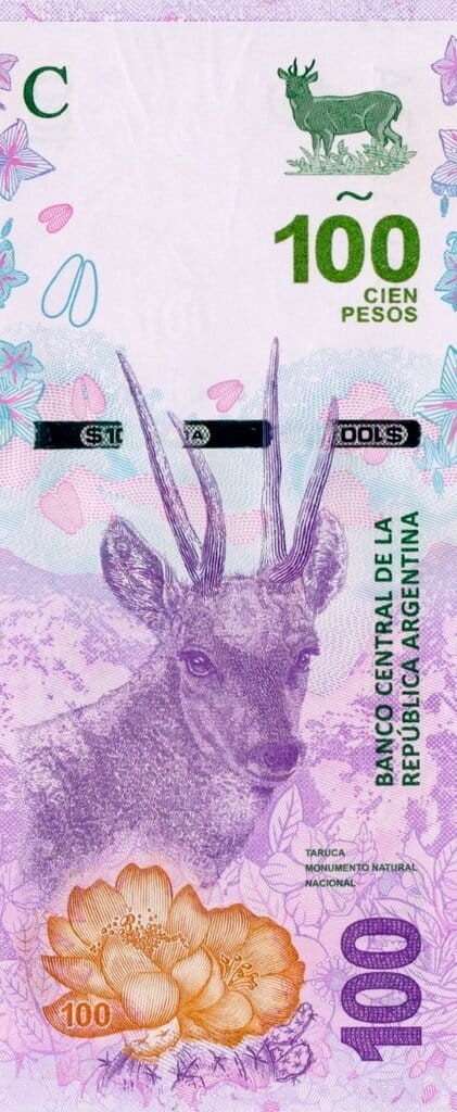 Argentyna 100 peso Jeleń 2018 P-363a