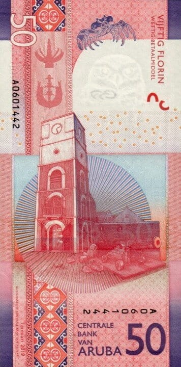 Aruba 50 florenów Krab 2019 P-23