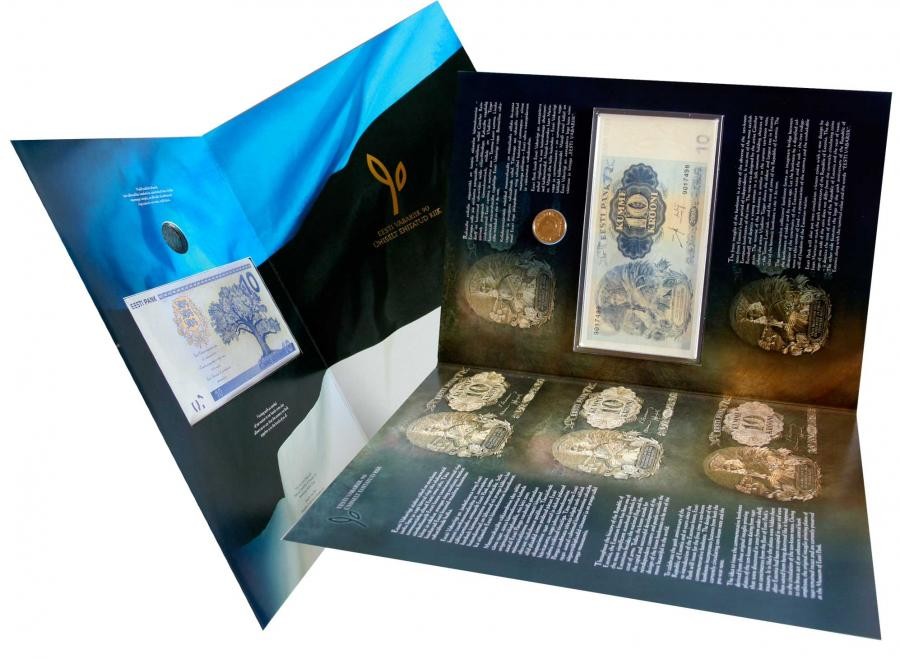 Estonia 10 KR 90 lat Republiki 2008 P-90