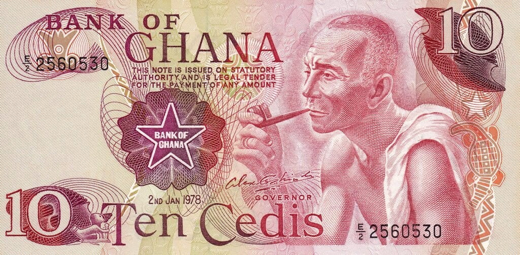 Ghana 10 cedis Tama 1978 P-16f
