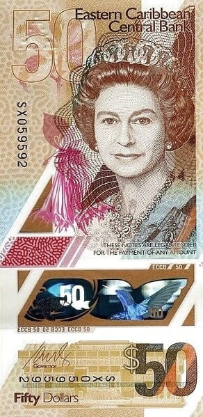 Karaiby wschodnie 50$ Sir D. Venner 2019 P-59