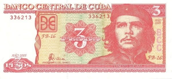 Kuba 3 Peso Che Guevara 2005 P-127b