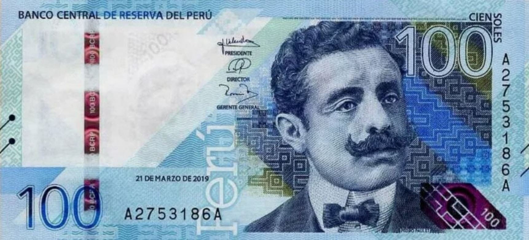 Peru 100 soles koliber 2019 P-197