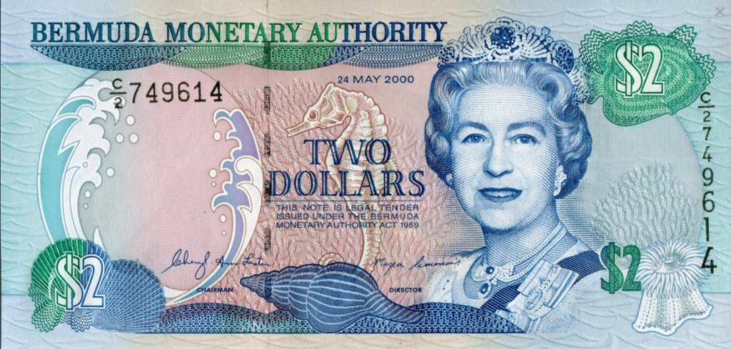 Bermudy 2 $ Konik morski 2000 P-50a