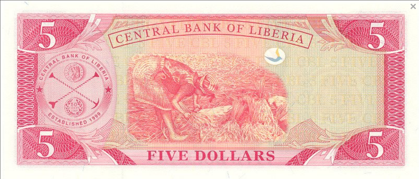 Liberia 5 dolarów Zbiory 2003 P-26a