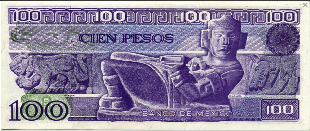 Meksyk 100 Peso Posąg 1982 P-74c