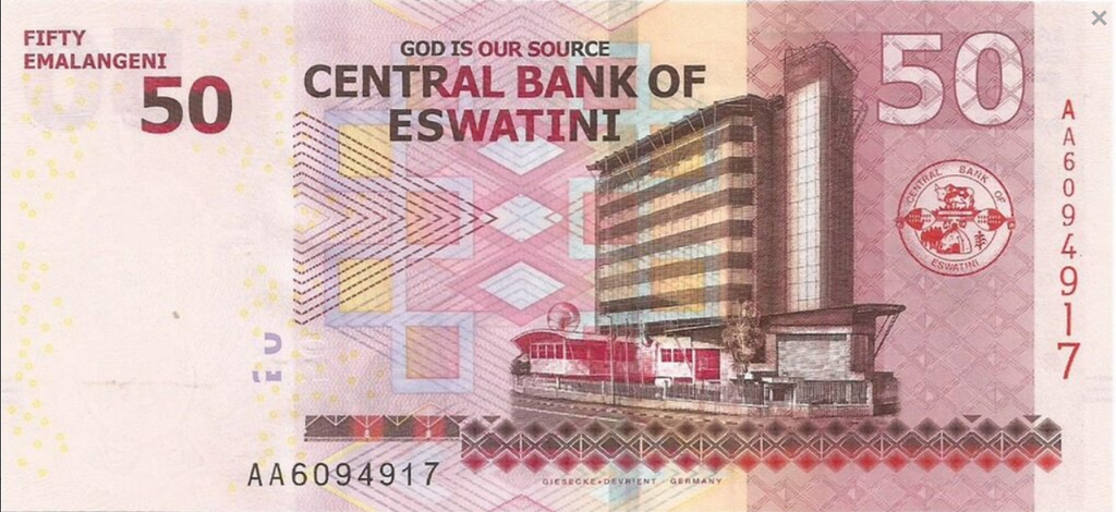 Swaziland Eswatini 50 emalangeni Budynek 2018 P-44