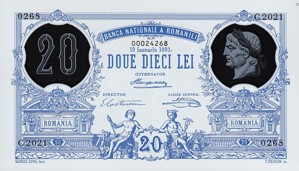 Rumunia 20 lei Pierwszy banknot 2021 P-126