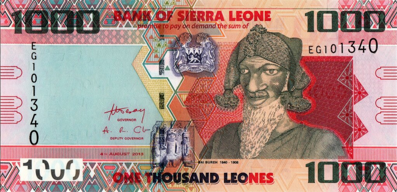 Sierra Leone 1000 leones Bai Bureh 2013 P-30b