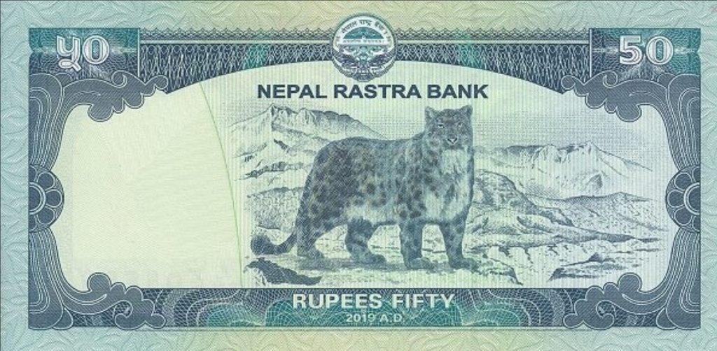 Nepal 50 rupii Pantera śnieżna 2019 P-79b