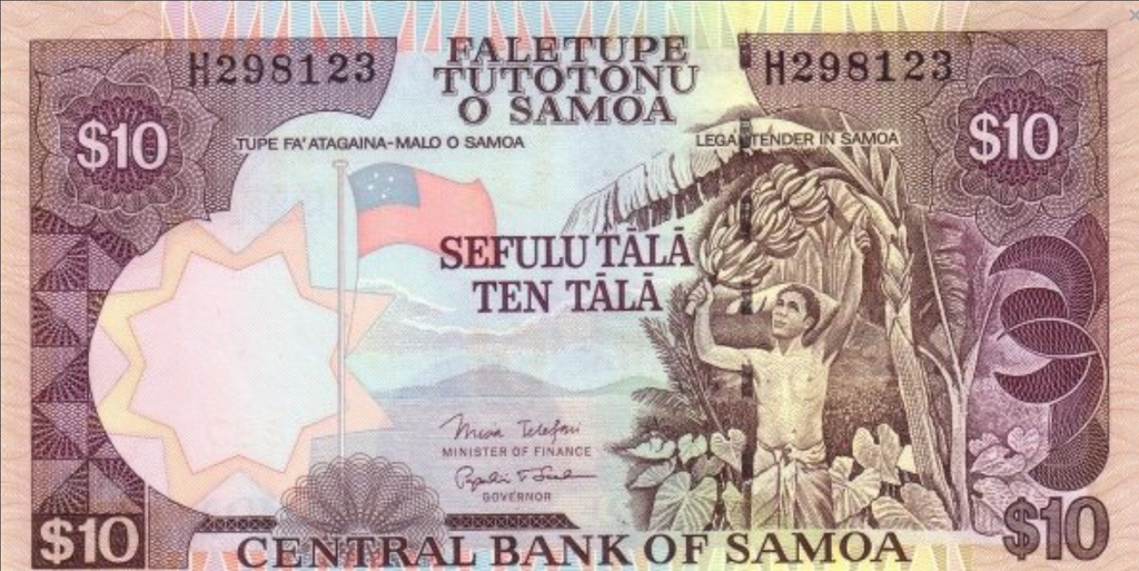 Samoa 10 tala Zbiór bananów 2005 P-34b