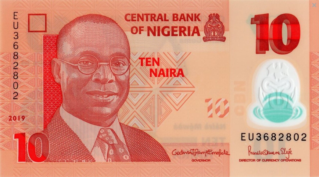 Nigeria 10 naira Kobiety z misami 2019  P-39j