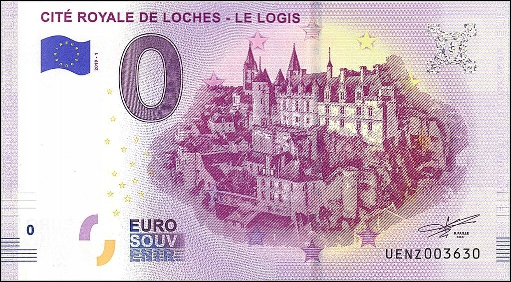 UE 0 euro Cité Royale de Loches - Le Logis 2019.1