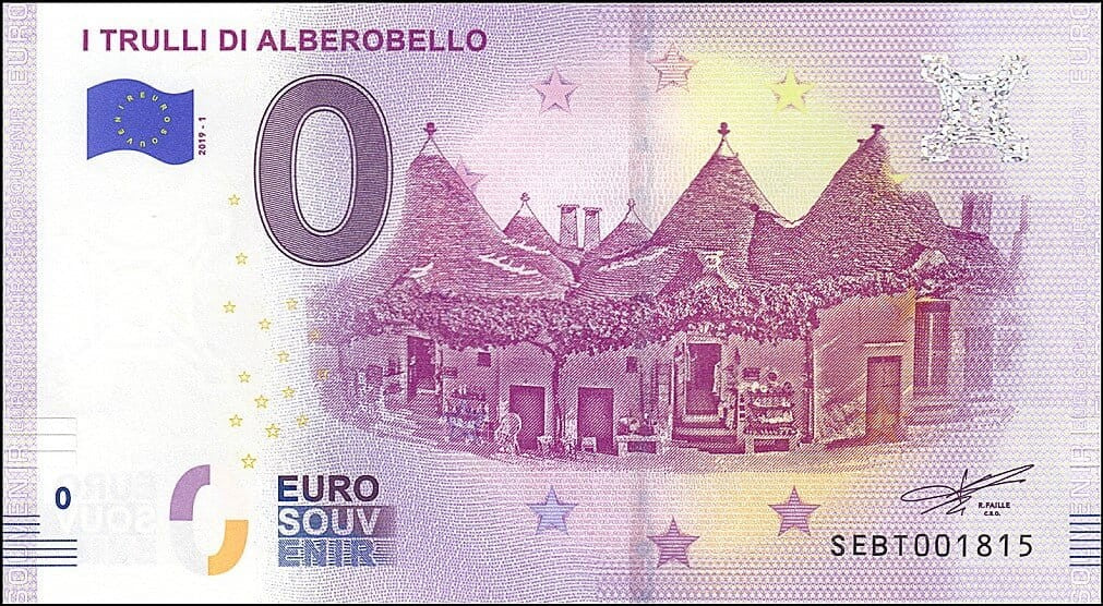 UE 0 euro I Trulli di Alberobello 2019.1