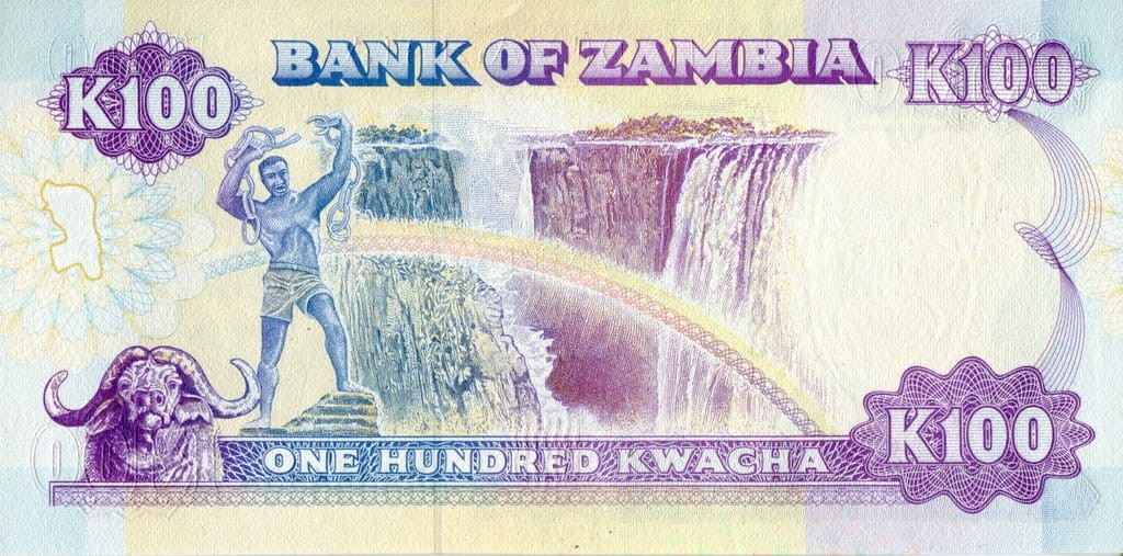 Zambia 100 ZK Tęcza 1991 P-34