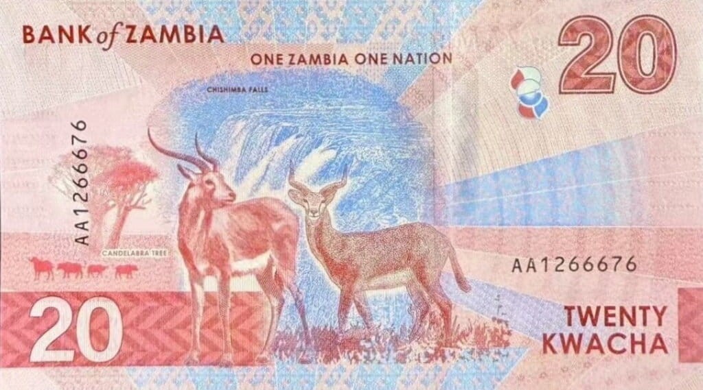 Zambia 20 ZK Kob i Impala 2024 P-63